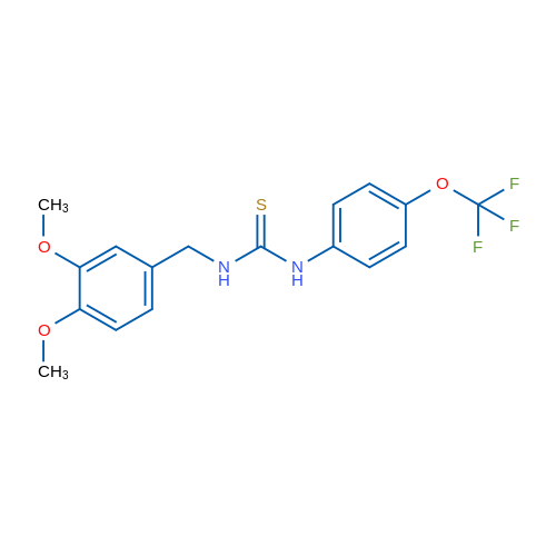 3-[(3,4-Dimethoxyphenyl)methyl]-1-[4-(trifluoromethoxy)phenyl]thiourea 1g