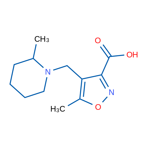 5-Methyl-4-((2-methylpiperidin-1-yl)methyl)isoxazole-3-carboxylic acid 1g