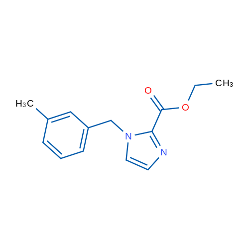 Ethyl 1-(3-methylbenzyl)-1H-imidazole-2-carboxylate 5g
