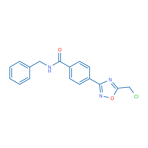 N-Benzyl-4-(5-(chloromethyl)-1,2,4-oxadiazol-3-yl)benzamide 1g