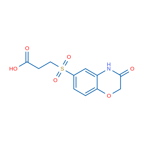 3-((3-Oxo-3,4-dihydro-2H-benzo[b][1,4]oxazin-6-yl)sulfonyl)propanoic acid 1g