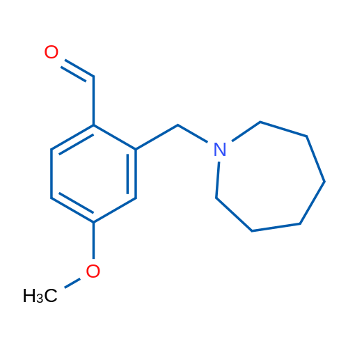 2-(Azepan-1-ylmethyl)-4-methoxybenzaldehyde 5g