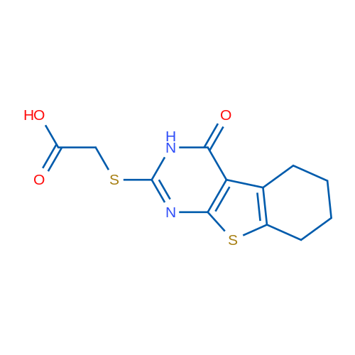 2-((4-Oxo-3,4,5,6,7,8-hexahydrobenzo[4,5]thieno[2,3-d]pyrimidin-2-yl)thio)acetic acid 5g
