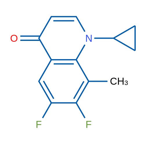 1-Cyclopropyl-6,7-difluoro-8-methylquinolin-4(1H)-one 1g