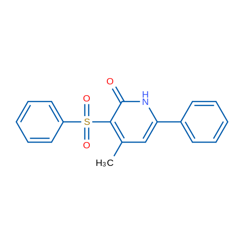 3-(Benzenesulfonyl)-4-methyl-6-phenyl-1,2-dihydropyridin-2-one 1g