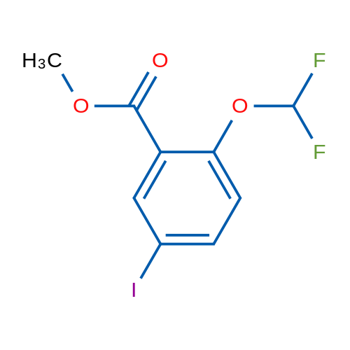 Methyl 2-(difluoromethoxy)-5-iodobenzoate 1g