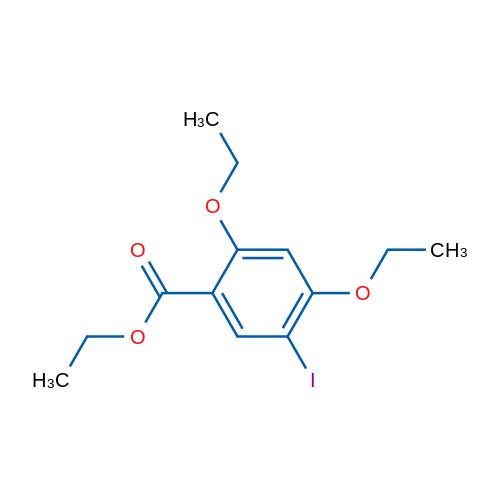 Ethyl 2,4-diethoxy-5-iodobenzoate 1g