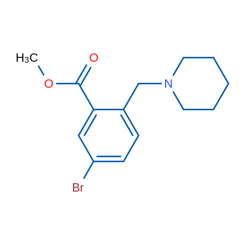 Methyl 5-bromo-2-(piperidin-1-ylmethyl)benzoate 1g