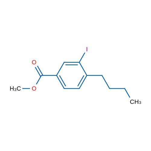 Methyl 4-butyl-3-iodobenzoate 1g