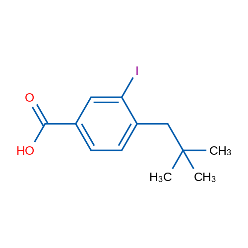 3-Iodo-4-neopentylbenzoic acid 1g