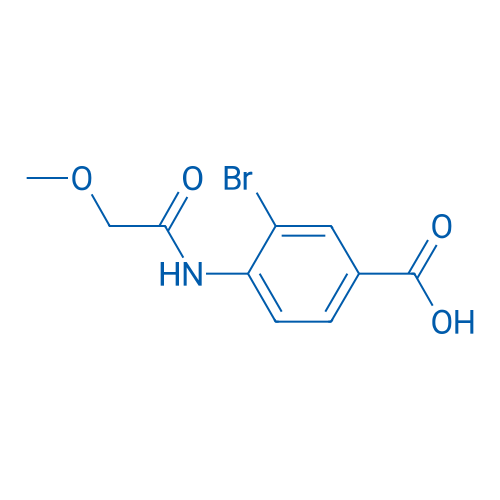 3-Bromo-4-(2-methoxyacetamido)benzoic acid 1g