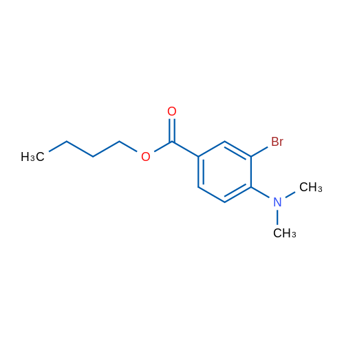Butyl 3-bromo-4-(dimethylamino)benzoate 1g