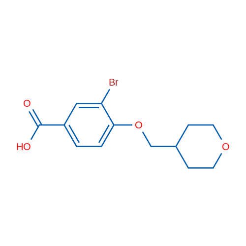 3-Bromo-4-((tetrahydro-2H-pyran-4-yl)methoxy)benzoic acid 1g