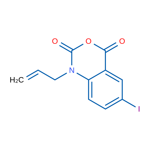 1-Allyl-6-iodo-1H-benzo[d][1,3]oxazine-2,4-dione 1g