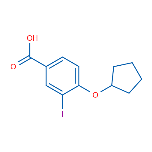 4-(Cyclopentyloxy)-3-iodobenzoic acid 1g