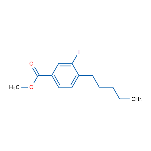 Methyl 3-iodo-4-pentylbenzoate 1g