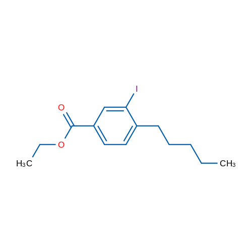 Ethyl 3-iodo-4-pentylbenzoate 1g