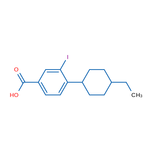 4-(4-Ethylcyclohexyl)-3-iodobenzoic acid 1g