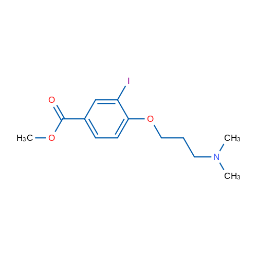 Methyl 4-(3-(dimethylamino)propoxy)-3-iodobenzoate 1g