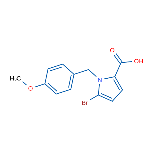5-Bromo-1-(4-methoxybenzyl)-1H-pyrrole-2-carboxylic acid 1g