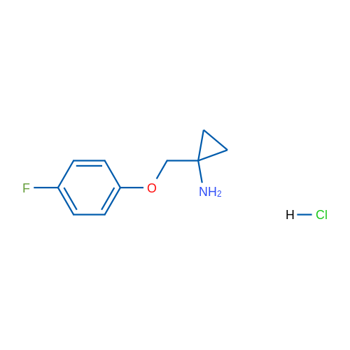 1-((4-Fluorophenoxy)methyl)cyclopropanamine hydrochloride 1g