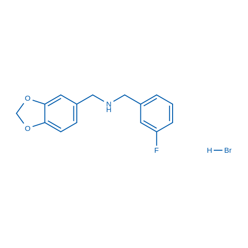 (1,3-Benzodioxol-5-ylmethyl)(3-fluorobenzyl)amine hydrobromide 5g