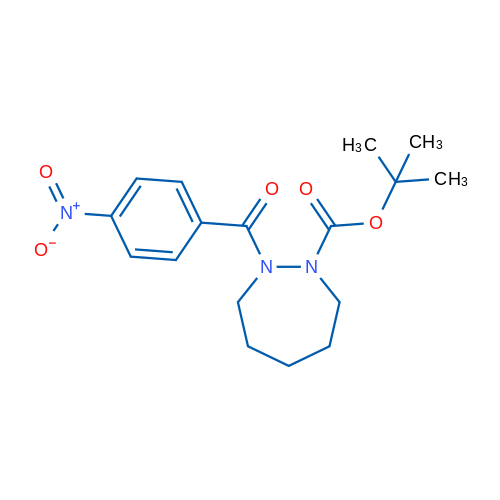 tert-Butyl 2-(4-nitrobenzoyl)-1,2-diazepane-1-carboxylate 1g