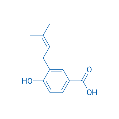 4-Hydroxy-3-(3-methylbut-2-en-1-yl)benzoic acid 1g