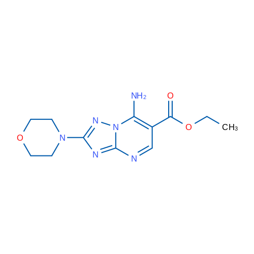 Ethyl 7-amino-2-(morpholin-4-yl)-[1,2,4]triazolo[1,5-a]pyrimidine-6-carboxylate 1g