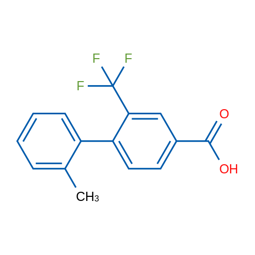 2'-Methyl-2-(trifluoromethyl)-[1,1'-biphenyl]-4-carboxylic acid 1g