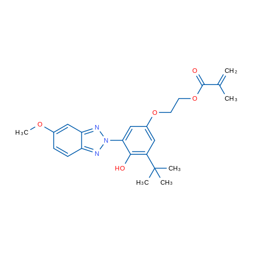 2-(3-(tert-Butyl)-4-hydroxy-5-(5-methoxy-2h-benzo[d][1,2,3]triazol-2-yl)phenoxy)ethyl methacrylate 1g