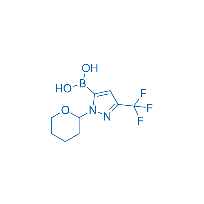 (1-(Tetrahydro-2H-pyran-2-yl)-3-(trifluoromethyl)-1H-pyrazol-5-yl)boronic acid 100mg