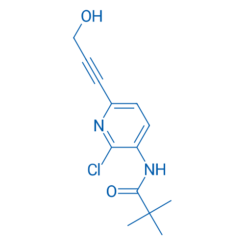 N-(2-Chloro-6-(3-hydroxyprop-1-yn-1-yl)pyridin-3-yl)pivalamide 1g