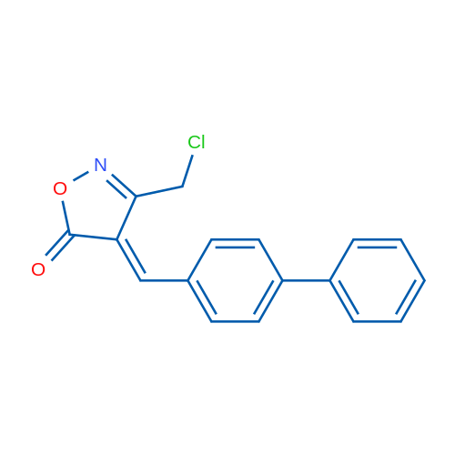 4-([1,1'-Biphenyl]-4-ylmethylene)-3-(chloromethyl)isoxazol-5(4H)-one 5g