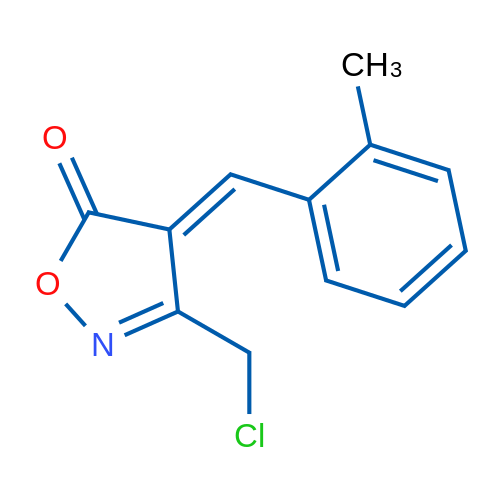3-(Chloromethyl)-4-(2-methylbenzylidene)isoxazol-5(4H)-one 1g