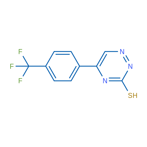 5-(4-(Trifluoromethyl)phenyl)-1,2,4-triazine-3-thiol 5g
