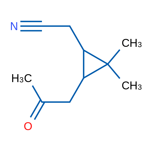 [2,2-Dimethyl-3-(2-oxopropyl)cyclopropyl]acetonitrile 5g