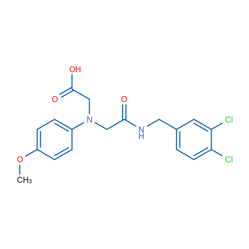 2-((2-((3,4-Dichlorobenzyl)amino)-2-oxoethyl)(4-methoxyphenyl)amino)acetic acid 5g
