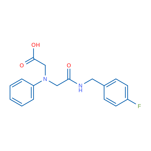 2-((2-((4-Fluorobenzyl)amino)-2-oxoethyl)(phenyl)amino)acetic acid 1g