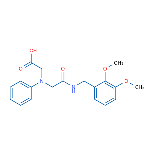 2-((2-((2,3-Dimethoxybenzyl)amino)-2-oxoethyl)(phenyl)amino)acetic acid 1g