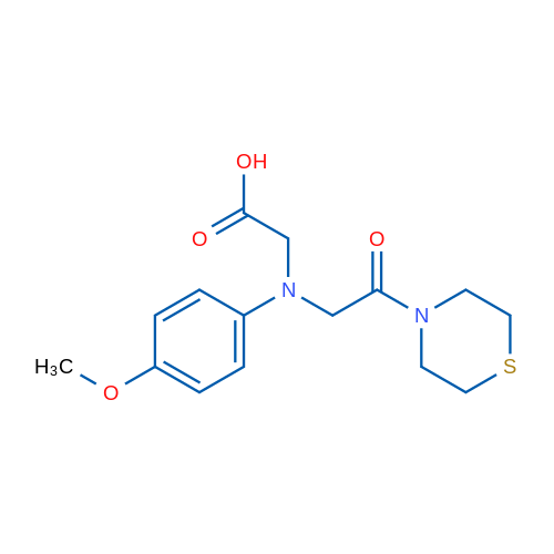 2-((4-Methoxyphenyl)(2-oxo-2-thiomorpholinoethyl)amino)acetic acid 5g