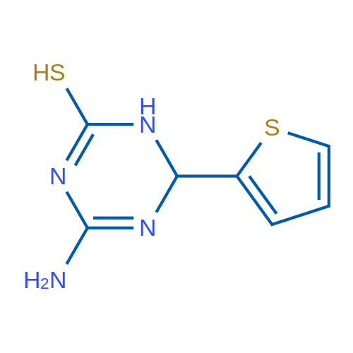 4-Amino-6-(thiophen-2-yl)-1,6-dihydro-1,3,5-triazine-2-thiol 5g