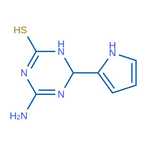 4-Amino-6-(1H-pyrrol-2-yl)-1,6-dihydro-1,3,5-triazine-2-thiol 5g