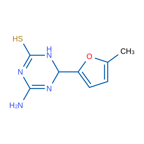 4-Amino-6-(5-methylfuran-2-yl)-1,6-dihydro-1,3,5-triazine-2-thiol 5g