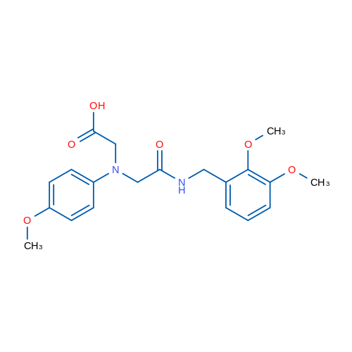 2-((2-((2,3-Dimethoxybenzyl)amino)-2-oxoethyl)(4-methoxyphenyl)amino)acetic acid 1g