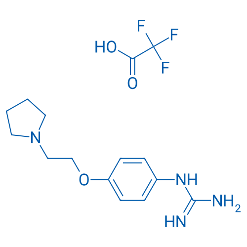 1-(4-(2-(Pyrrolidin-1-yl)ethoxy)phenyl)guanidine 2,2,2-trifluoroacetate 250mg