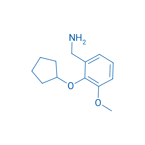 (2-(Cyclopentyloxy)-3-methoxyphenyl)methanamine 100mg