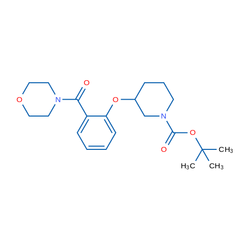 3-[2-(Morpholine-4-carbonyl)-phenoxy]-piperidine-1-carboxylic acid tert-butyl ester 1g