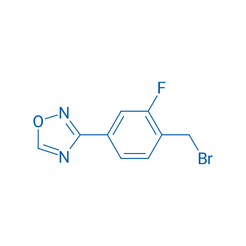 3-(4-(Bromomethyl)-3-fluorophenyl)-1,2,4-oxadiazole 100mg