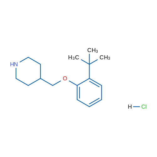4-((2-(tert-Butyl)phenoxy)methyl)piperidine hydrochloride 5g
